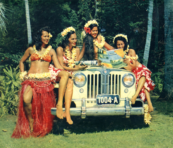 Kaiser Willys jeep Tahiti 1957